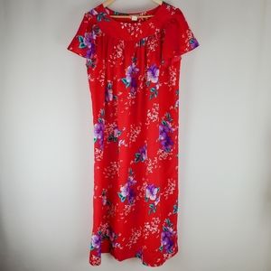 Made in Hawaii Mumu dress red size 16